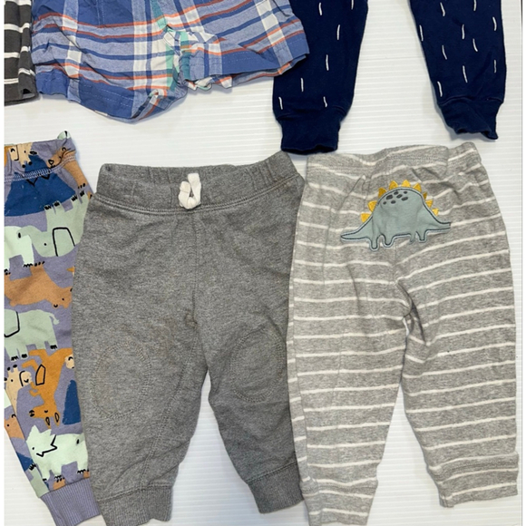 Baby Boy Lot of 8 bottoms Pants Shorts Most 9 Months, 1 6 months Clothing Bundle - Picture 8 of 14